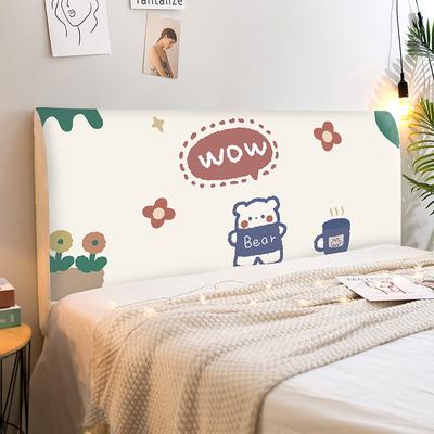 Bettkopfbezug, Nordic Ins Bettkopfbezug, Schlafzimmer-Kopfbedeckung, Staubschutz, Komplettpaket, weiches, elastisches Kissen