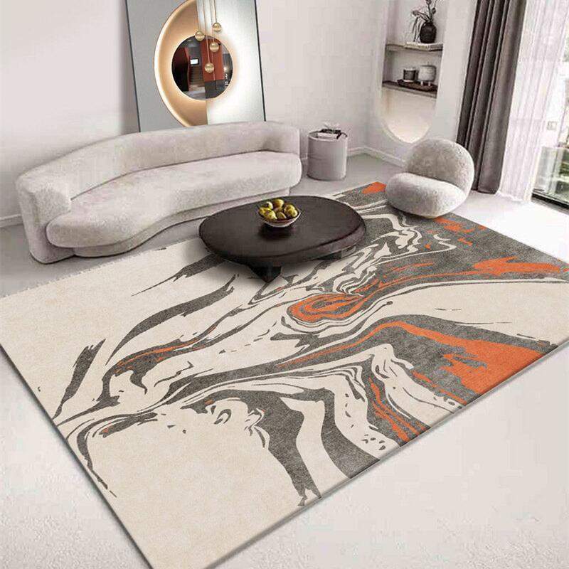 Modern Light Luxury Living Room Carpet Home Decoration Sofa Coffee Table Rug Crystal Velvet Bedroom Bedside Rugs Non-slip Mat