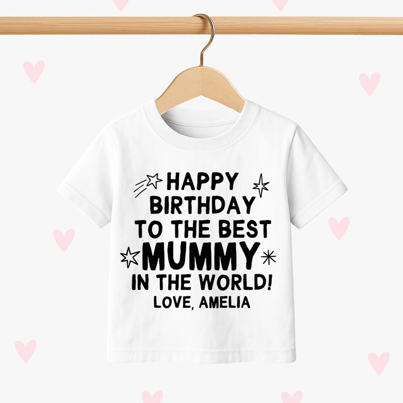 Mummy Birthday Kids T-shirt, Personalized Happy Birthday Tee, Children s Party Outfit 150