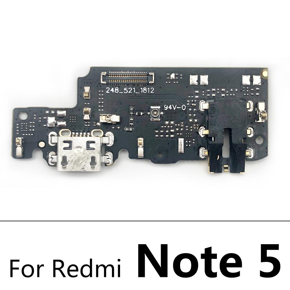 USB Dock Connector Charging Port Flex Cable For Xiaomi Redmi Note 1 1A 6 7 8 9 Pro 8T 9S 11 Pro Charger Board With Mic Module