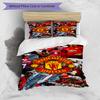 3pcs Duvet Cover Set (1*Duvet Cover + 2*Pillowcase, Without Core),Manchester United F.C Print Bedding Set, Bedroom Decor, All‑Season, Birthday Gift