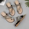 Shoes For Women Wedge Heel Slides Flip Flops Casual Woman Slippers Novelties Low Price Korea Style Summer Sandals Footwear