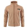 No. 2 Camouflage Solid Color Jacket, Soft Shell Fleece Breathable and Wear-resistant Hooded Jacket