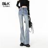 Baleno S&K Women's High-Waist Flared Jeans