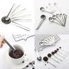 Modern Stainless Steel Measuring Spoon Set For Baking And Coffee With Clear Measurements
