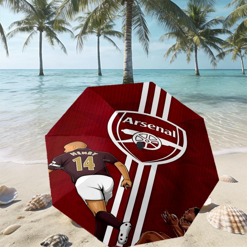Arsenal F.C Print Umbrella Automatic Opening/ Closing - Portable Foldable Design - Daily Use for Travel/Outdoor - Gift for Birthday