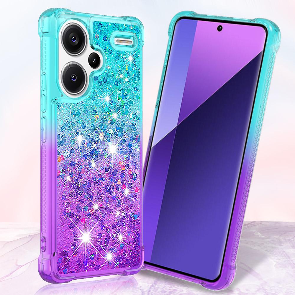 Mehrfarbige Quicksand Flüssig-Glitzer Hülle Für Redmi Note 14 13 Pro Plus Note 13 14 Pro 4g 5g Stoßfeste Dynamische Schutzhülle