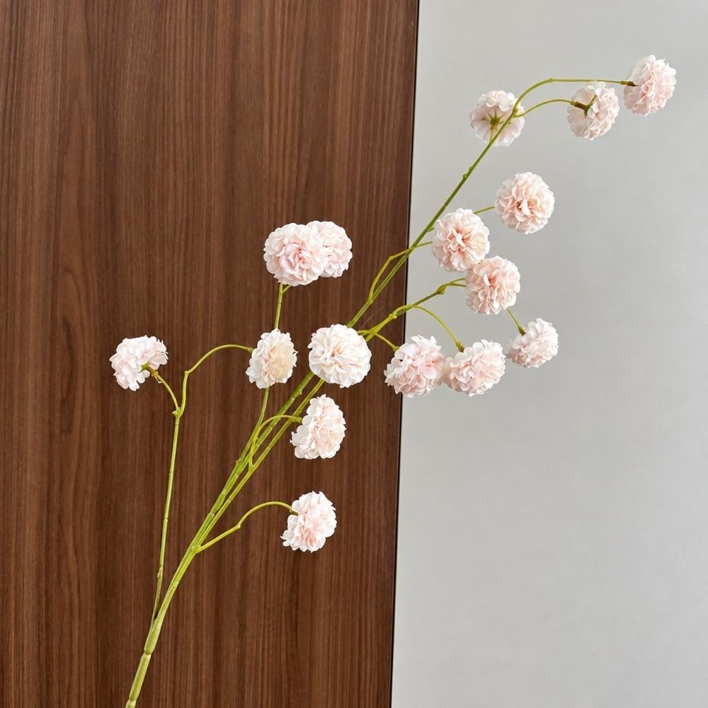 Multi-Head Artificial Ball Shape Flower Bouquets Plastic Fake Flowers Wedding Decoration