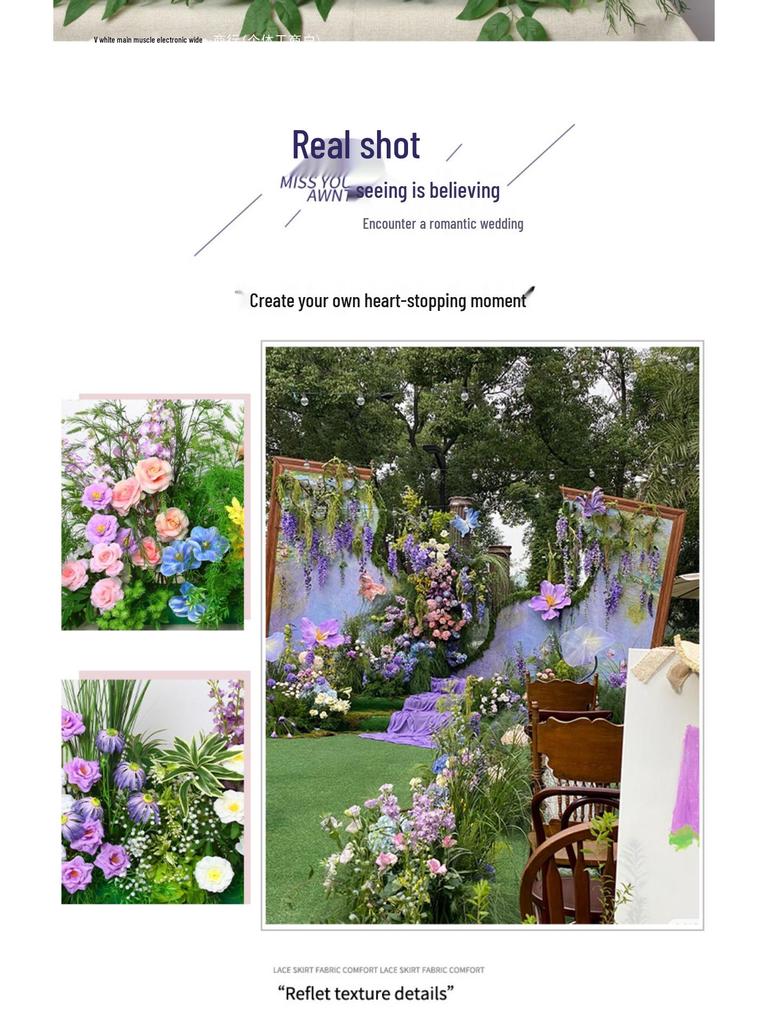Mori Style Artificial Wedding Aisle Flowers