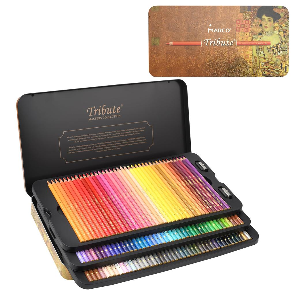Marco Colored 120 Colors of Color with Pencil Coloring Pencils for 10 Layers That Can Be for Professionals Master for Art and Professional Art In Iron