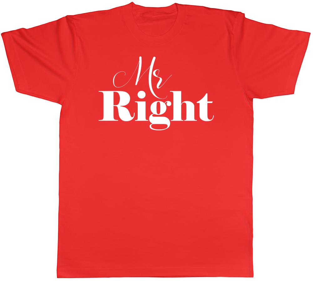 Mr Right Unisexs Husband Partner Boyfriend TShirt Tee S