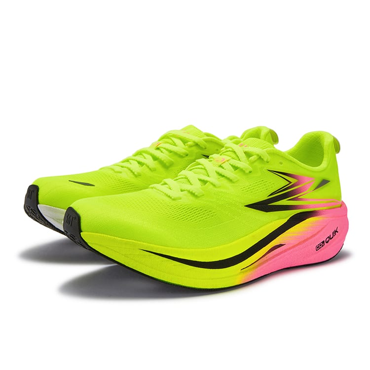 361 Flame 5 MIX Niskie Buty do biegania z płytką węglową Unisex Neonowy Solar Yellow Różowy 672612214-7