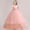 Summer White Bridesmaid Princess Dress For Girls Formal Birthday Gown Pageant Party Girl Dresses Wedding Evening Costume