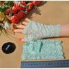 New Arrival Lace Half Finger Gloves Women's Thin Summer Silk Ice Short Sun Protection Driving Non Slip Elastic Fingerless Gloves Bridal Gloves
