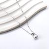 Simple Fashion Gold-plated Drop Pendant Necklace For Girls Stainless Steel Jewelry Personality INS Creative Niche Accessories