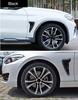2 X Glossy Black Plastic Car Side Fender Decorative Air Flow Vent Covers Sticker
