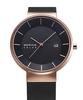 BERING Solar Black x Rose Gold Stainless Steel Mesh Strap Sapphire Glass Genuine Imported Product 3 Year Warranty Scratch Resistant Break Resistant