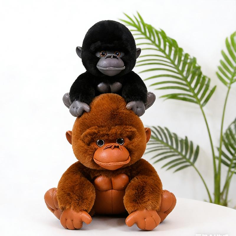 20/30CM Niedliches Kleiner Gorilla Plüschtier Affe Stofftiere Weiches Kissen Puppe Hübsch Sitzend Lustig Heimdekoration Kinder Geschenke