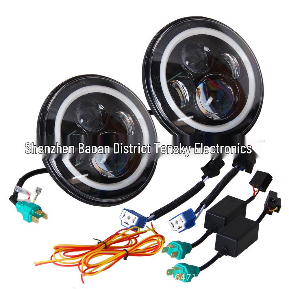 

Harley Wrangler 7-inch LED Headlight & 4-inch Fog Light with White/Yellow DRL & Turn Signal Acrylic