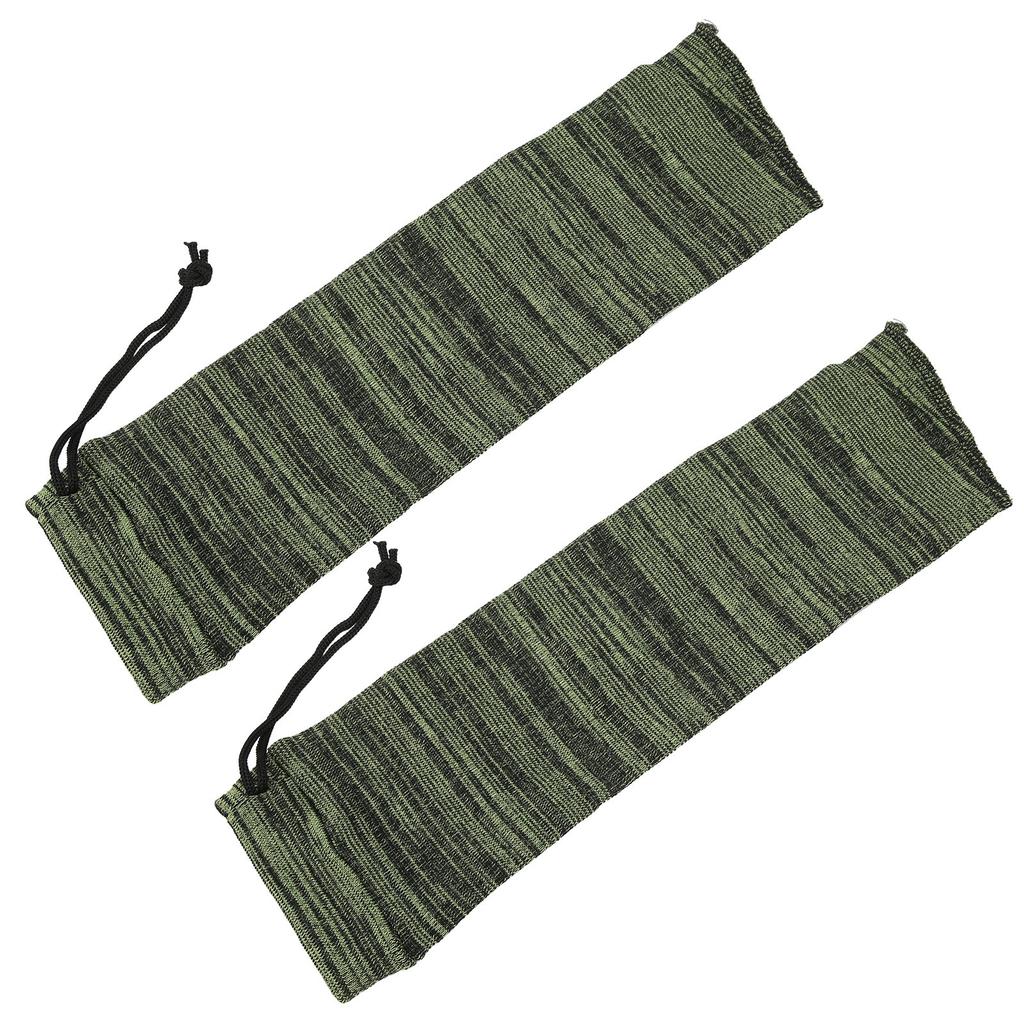 2Pcs 15in Hunting Dust Cover Gun Storage Bag Socks Protective Cover Supply Equipmentgreen