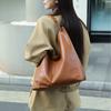 2025 Vegetable Tanned Cowhide Popular Large-capacity Tote Bag All-matching One-shoulder Class Armpit Commuter