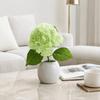 Silk Material Artificial Hydrangea Bouquet Wedding Hydrangea Stems  Office Decoration