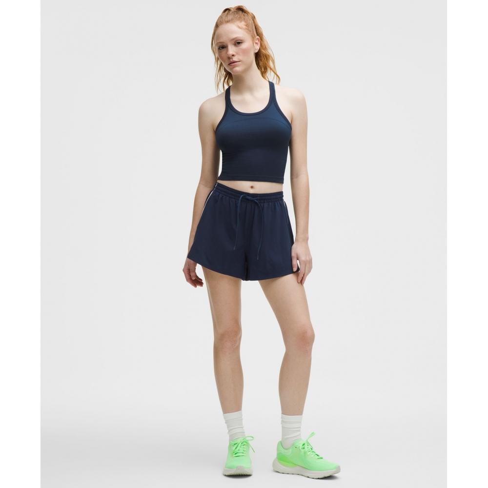 Lullulemon Court Rival High-Rise Shorts 3Inch Clbl Wht
