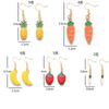 Summer Fruit Pineapple Strawberry Earrings Personalized Creative Earrings