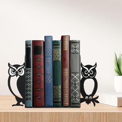 Yousheng 1 Pair Cute Cat-Shaped Bookends Decorative Wooden Book Stoppers for Shelves Desks Corner Shelf Organizer Adorable Home Office Decor Gift for