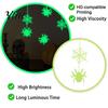 Easy Peel Stick Decorations Halloween Glow In The Dark Wall Stickers, Luminous Decals with Ghost Mysterious Castle Pattern Stickers Pumpkin