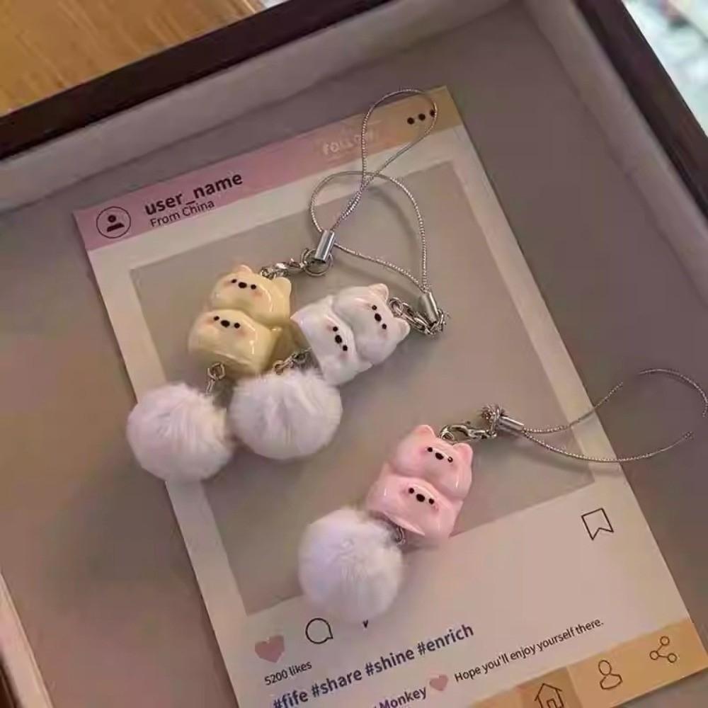 Cartoon Mobile Phone Lanyard Cute Hanging Ornament New Keyring Gift