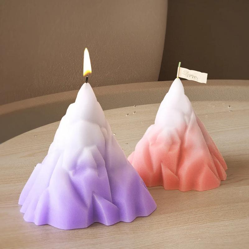 3D Volcanic Iceberg Candle Silicone Mold DIY Aromatherapy Plaster Epoxy Resin Handmade Mould Cake Ice Cream Baking Tool Molds