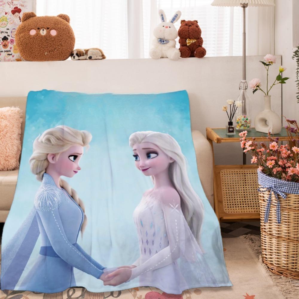 Ice and Snow Princess  Flannel Blanket, Lightweight  Blanket, Sleeping Blanket, Sofa Blanket, Adult Andchildren's Travel Blanket