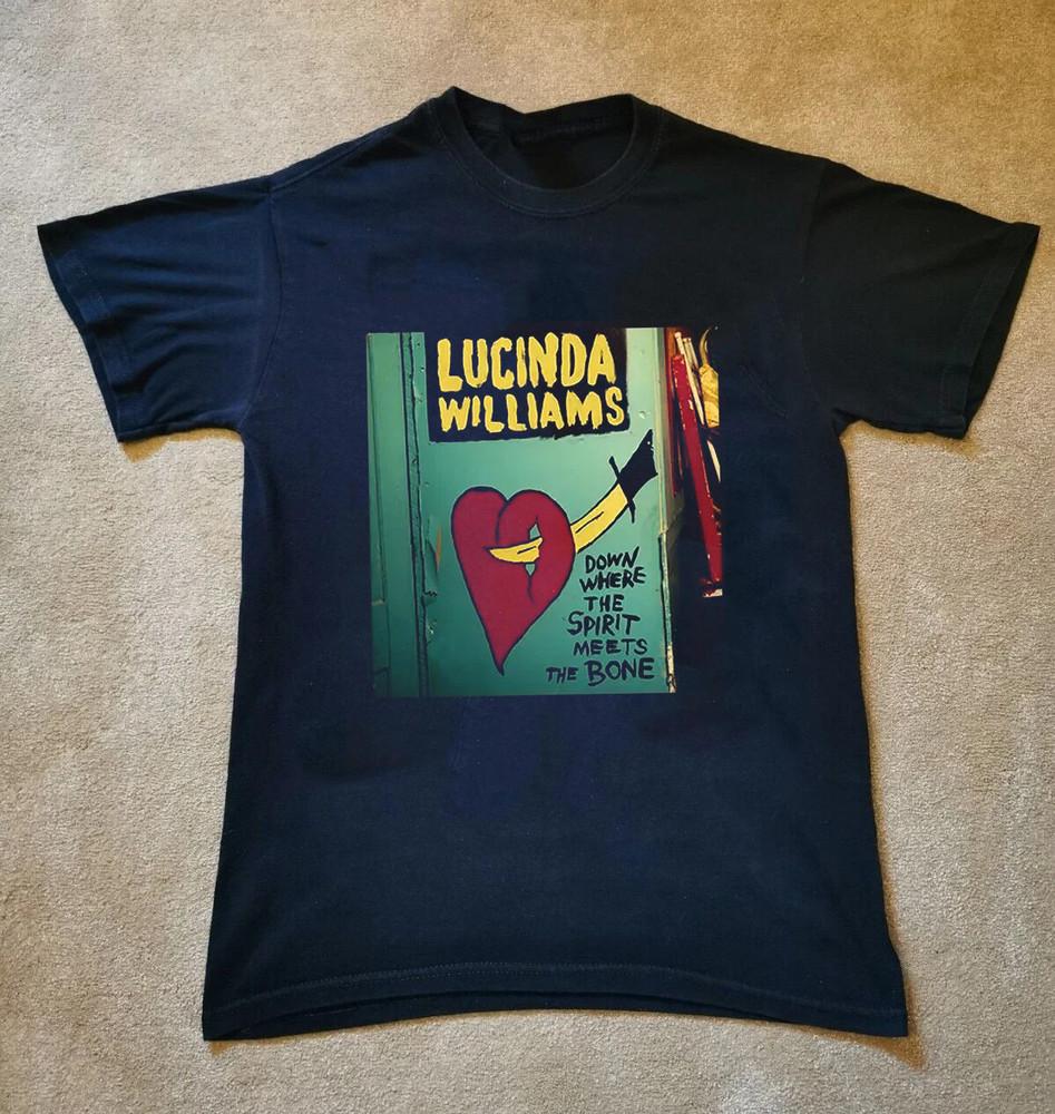 New Lucinda Williams Down Where The Spirit Black S to 5XL Shirt ZL492 Unisex T-Shirt