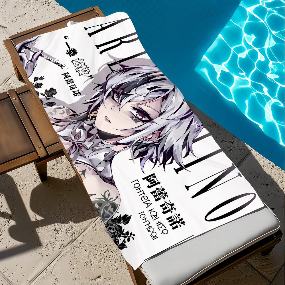 Anime girl Towel Beach Quick Dry Soft Pool Towels Gift for Travel Gym Shower Camping sports