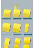 Multicolored Round Coated Paper Adhesive Labels for Monthly & Quarterly Marking - Red, Yellow, Blue, Green, Purple, Orange, White