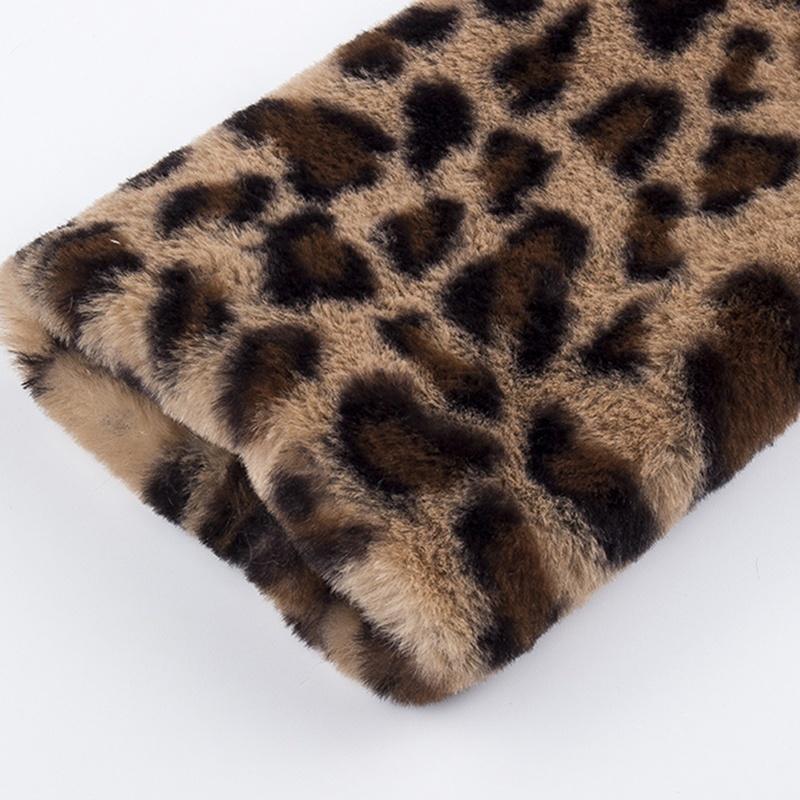 Women Winter Faux Fur Coats Vintage Leopard Female Loose Warm Coats Casual Street Lady Animal Print Thick Outwears