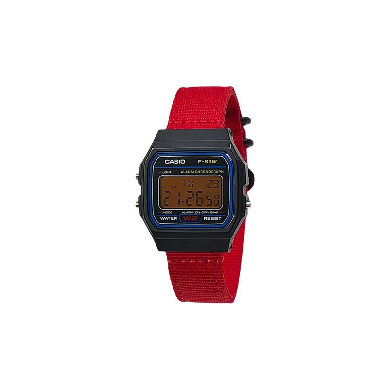 CASIO Customized watch modified series life waterproof F-91WS-7 modified-NyloCore X1 classic retro fashion casual Quart F-91WS-7