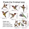 Stylishs Bird Decals for Glass Set of 2 Window Stickers for Safety Decors