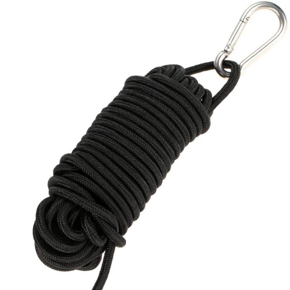 30 Ft. Marine Rope Tow Line, Buoy Ball Float Leash & Stainless Steel Hook For Fishing Drift Anchors System