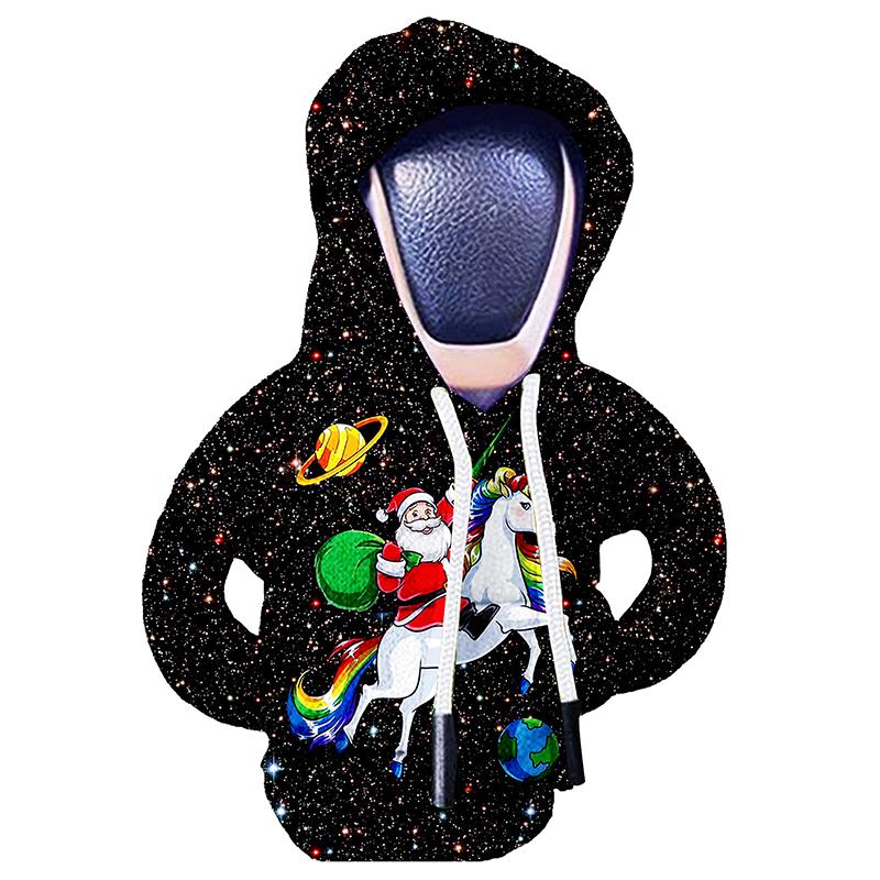 

1 шт. Чехол на рычаг переключения передач, худи, чехол на рычаг переключения передач, украшение ручки переключения передач автомобиля, подходит для механической, автоматической, универсальный, декор интерьера рычага переключения передач автомобиля