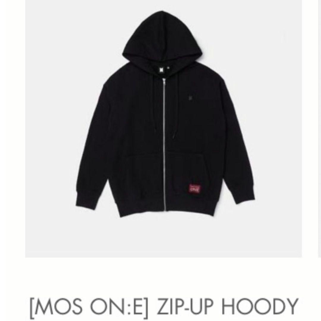 

[USED] BTS [MOS ON:E] ZIP-UP HOODY (black) L Official