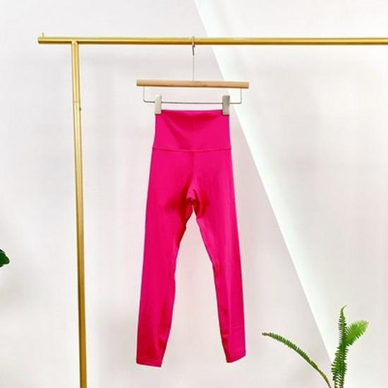 

Xi Yang Mu Xue Lulu Style Двусторонние матовые эластичные брюки для йоги с высокой талией - Ощущение обнаженности, посадка с эффектом лифтинга бедер для весенних и летних тренировок Medium