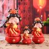Large Roly-Poly Tang Dynasty Lady Ornament - Home Entrance & Festival Gift