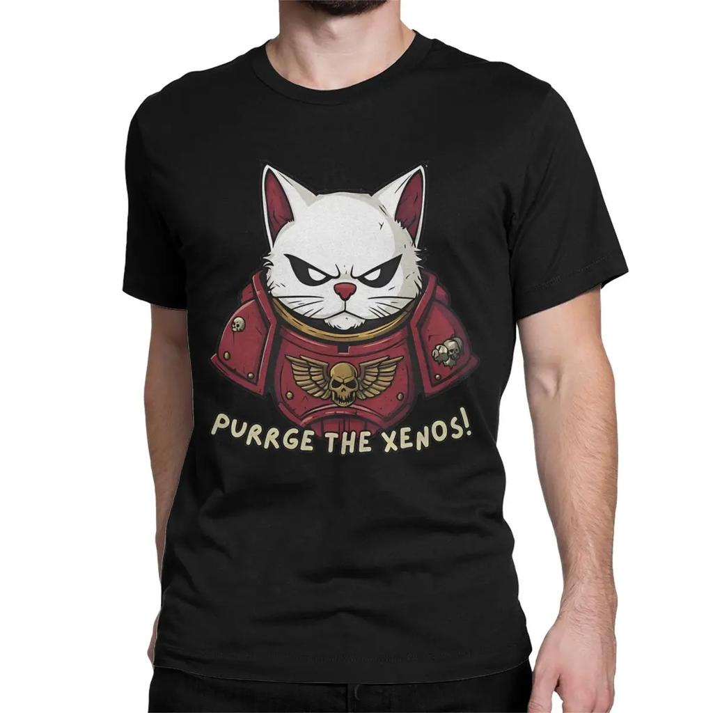 ZX TEE Men Women T-Shirts Chaos Khorne Flakes Vintage Tees Short Sleeve W-Warhammer 40k T Shirt Crewneck Clothing Gift Idea