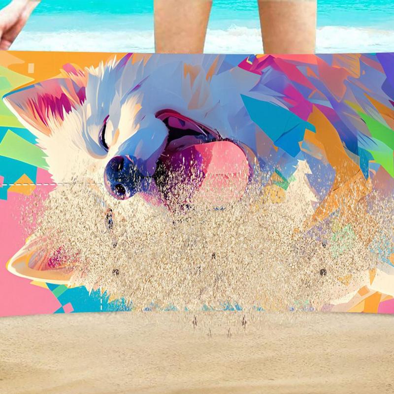 

Beach Towel Microfiber Foldable Travel Rag Sandproof Portable Printed Beach Towel For Travel Camping Gym Hotel Pool Outdoor CHINA