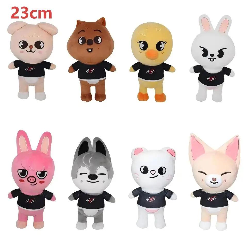 Skzoo Schlüsselanhänger Plüschtier Kawaii Skzoo Stray Wolf Plüsch Cartoon Stofftier Puppe Kawaii Begleiter Spielzeug Kindergeschenk!