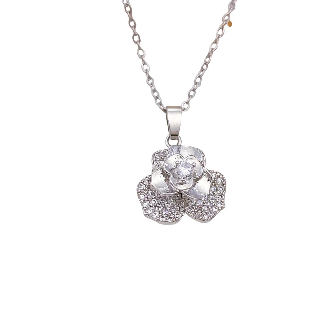 Necklace Rotatable Sun Flower Necklace Accessories Copper Plated Real Gold Color Retention Trendy Fashion Versatile Clavicle Chain