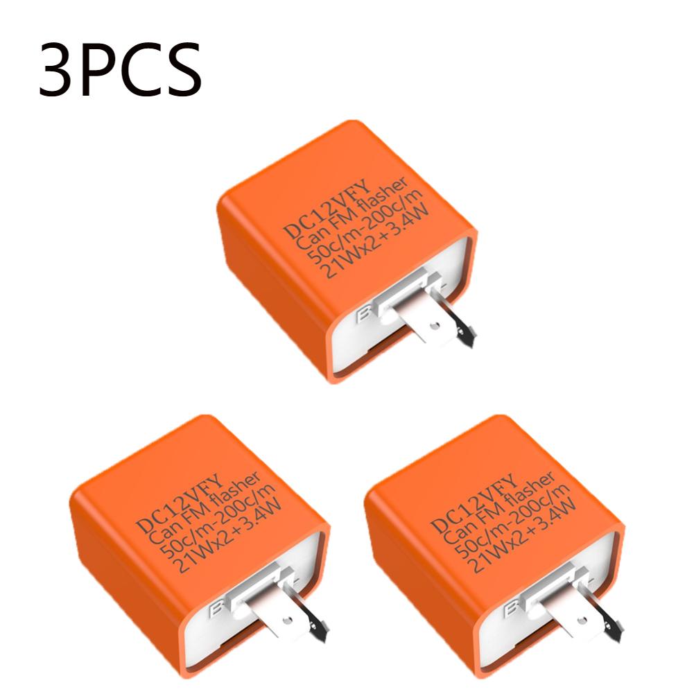 1-4pcs Motorcycle LED Flasher Relay DV 12V 3 Gear Turn Signal Indicator Fix Motorcycle Motorbike Flasher Multiple Protection