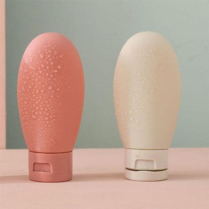 3Pcs/Set Soft Silicone Moisturizer Containers Squeeze Tube Empty Bottles Refillable Bottle Portable Travel Shampoo Bottle 60ml 100ml